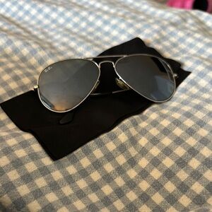 Ray-Ban Silver Aviator Sunglasses
